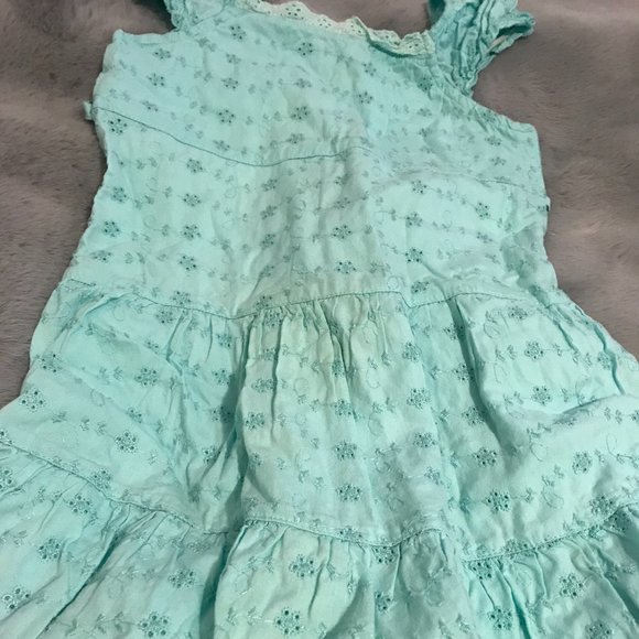 Lullah bette kidsize M(6/7)dress teal. - Picture 1 of 2